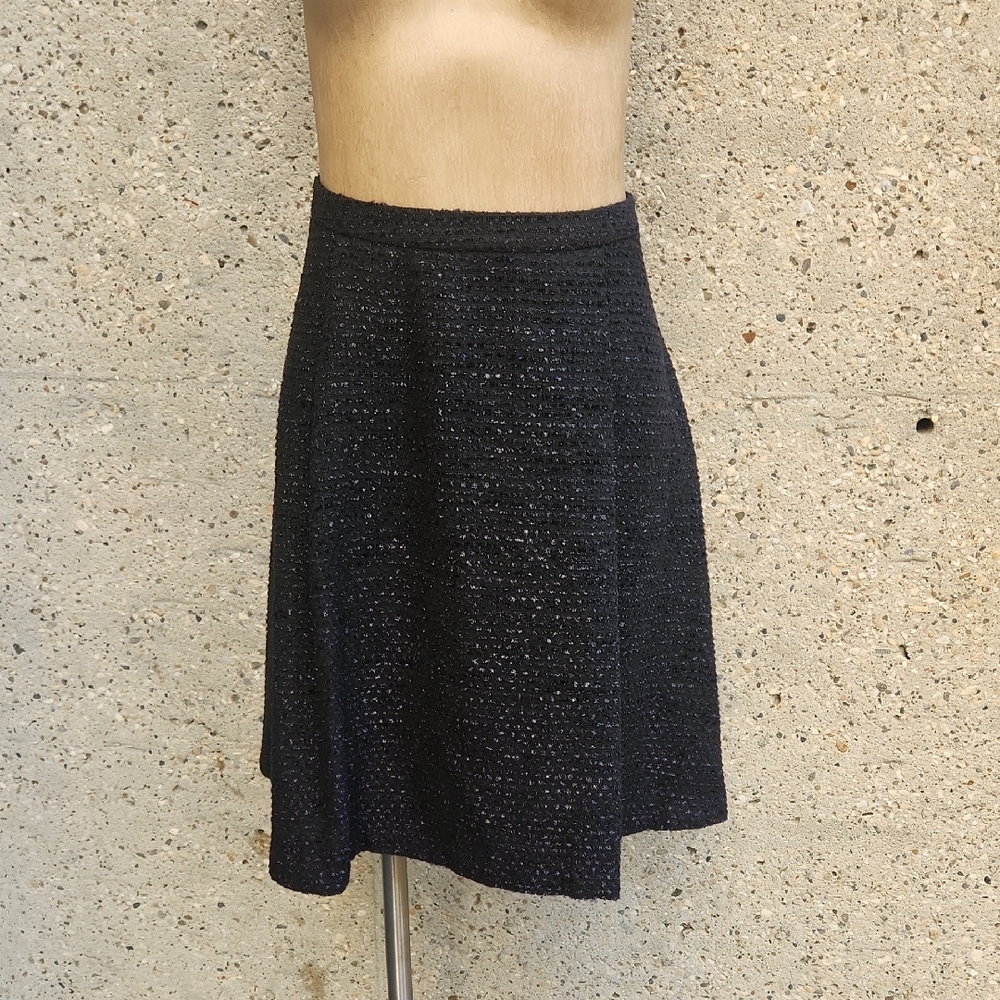 Pink Tartan black tweed skirt